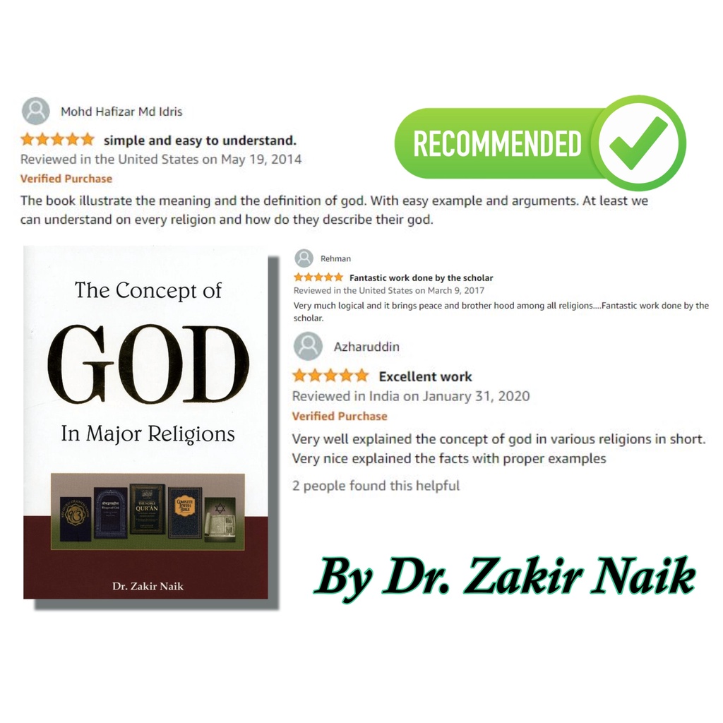 The Concept Of GOD In Major Religion By Dr Zakir Naik Shopee Singapore