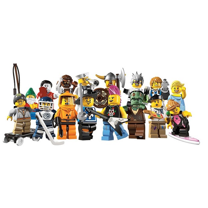 Spartan Lego 8804 Minifig Series 4 Set Of 16 Minifigures Repacked