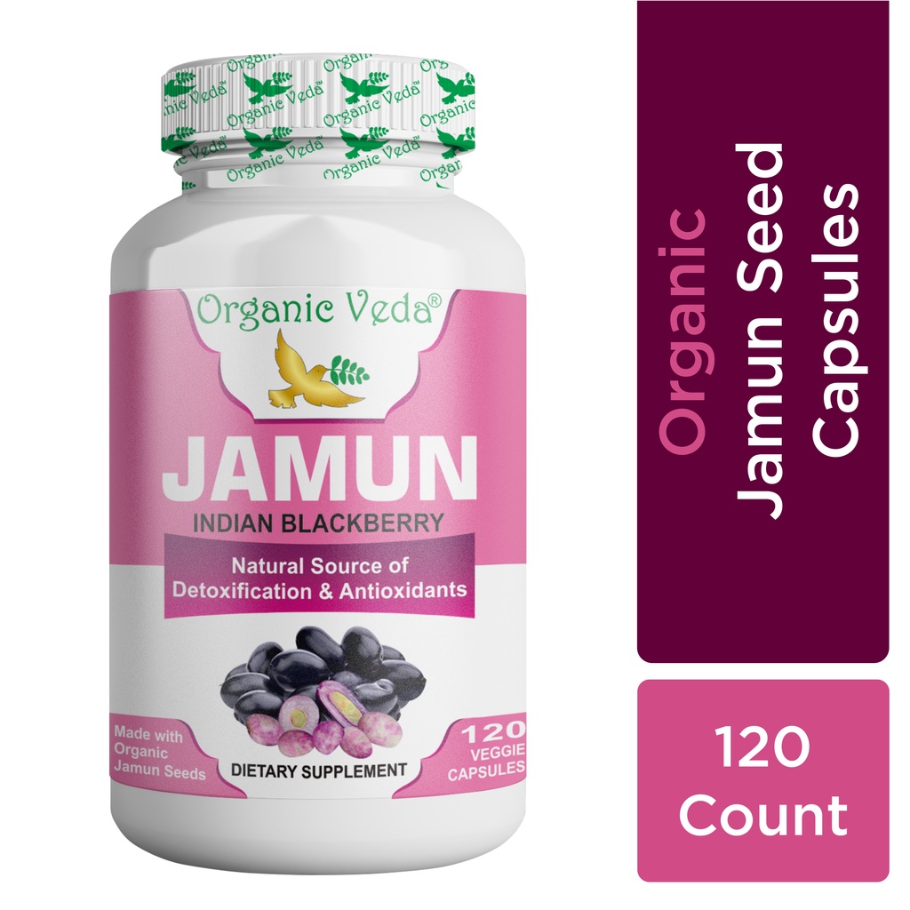 Organic Veda Jamun Seed Veg Capsules Shopee Singapore