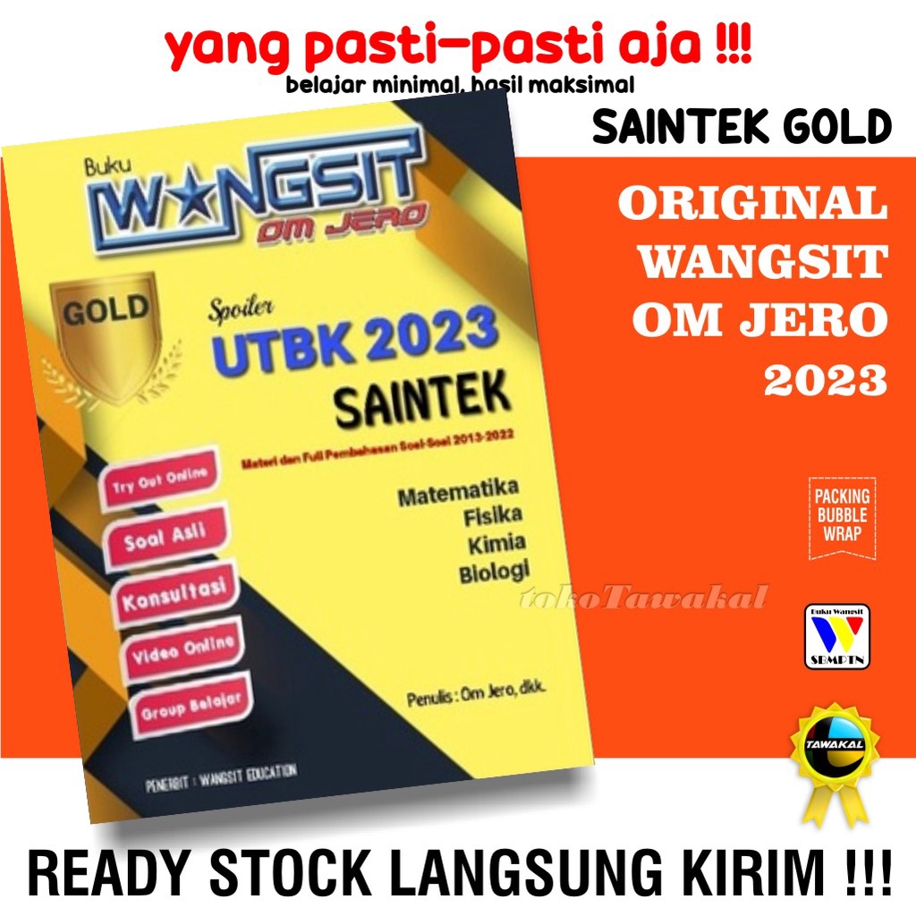 Wangsit Book Om Jero Utbk Sbmptn Tka Saintek Gold Shopee Singapore