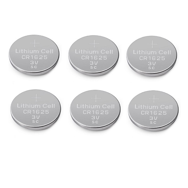 SG Quality CR1625 3V Lithium Cell Button Industrial Battery 6 Pieces