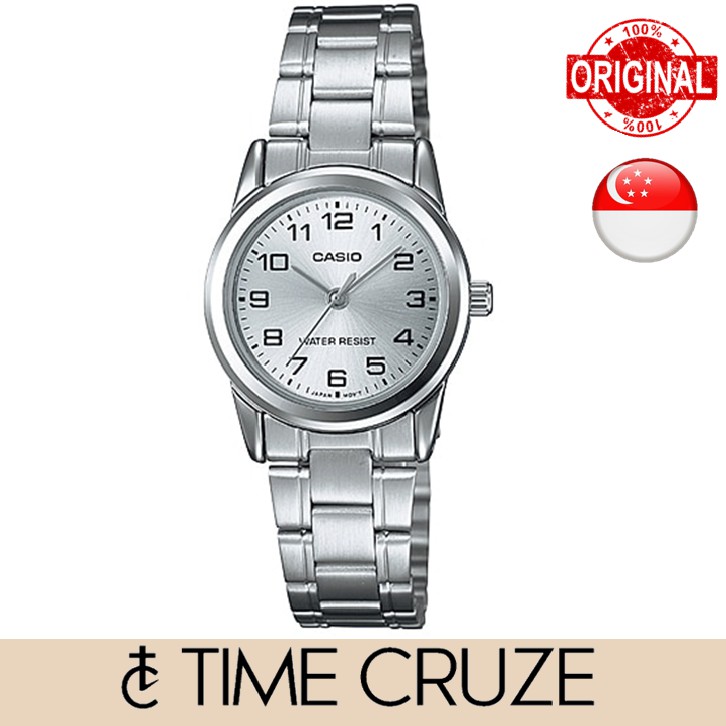 Time Cruze Casio Ltp V Quartz Analog Stainless Steel Band Silver