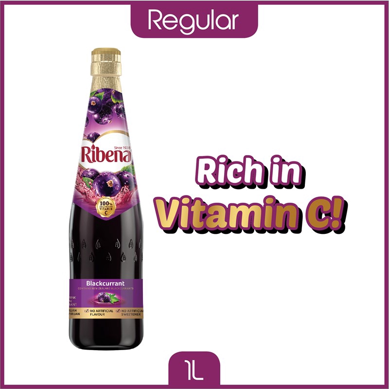 Ribena Blackcurrant Cordial 1L Shopee Singapore