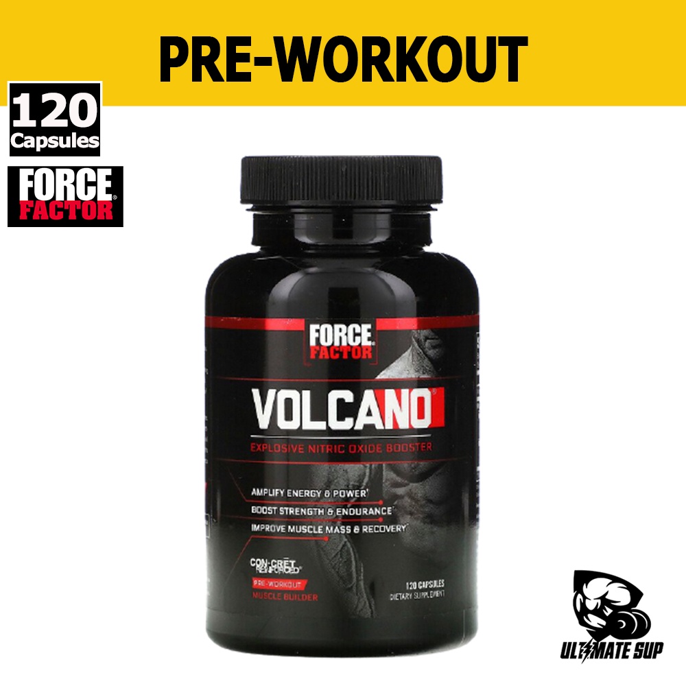 Force Factor Volcano Pre Workout Build Muscle Mass Boost Muscle