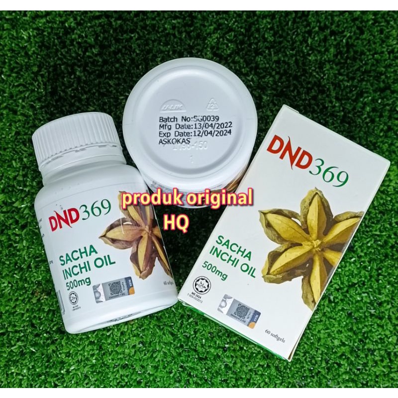 Dnd Sacha Inchi Oil Softgel Botol Biji Original Dri Hq