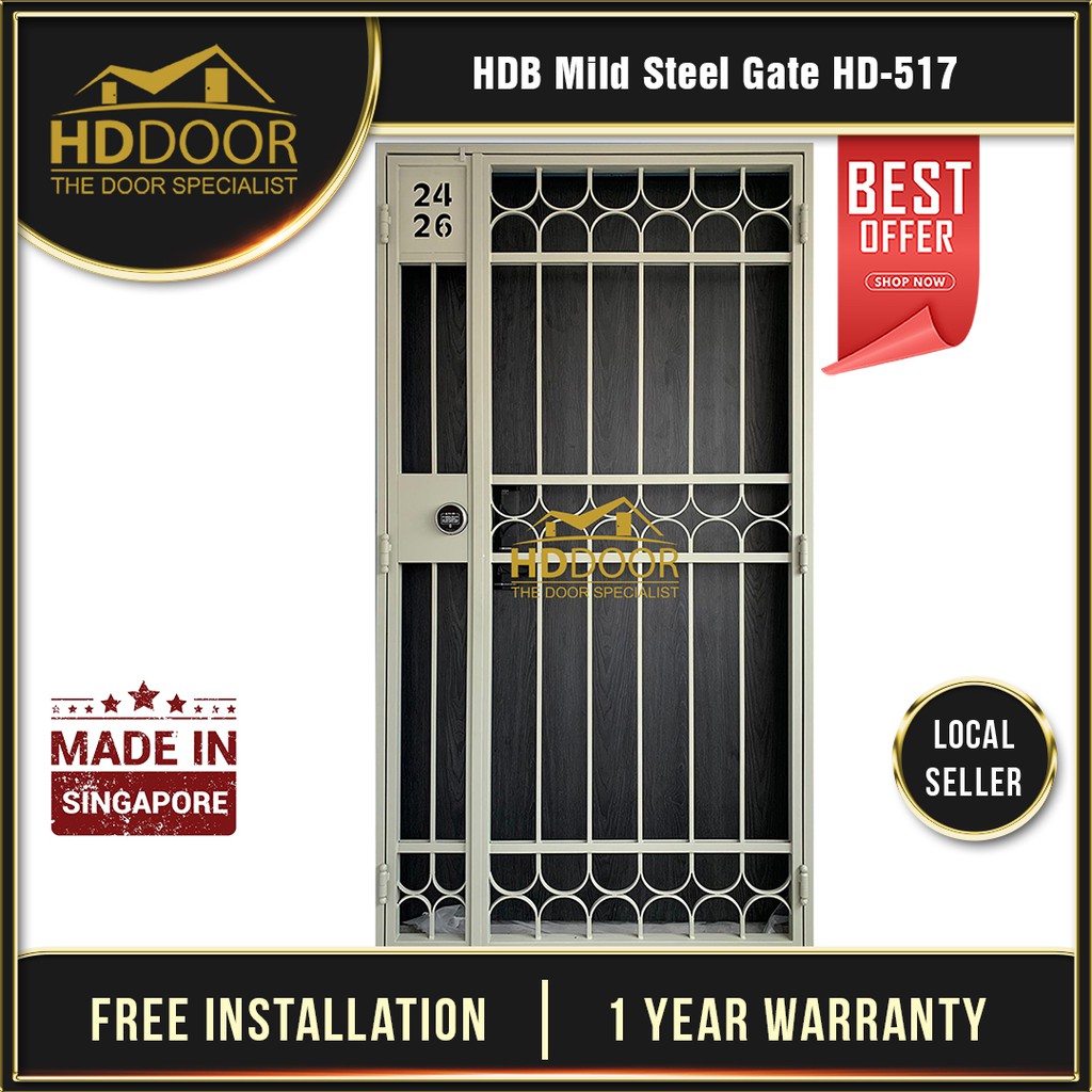 Mild Steel Gate Hd For Hdb Bto Condo And Resale Flats Shopee