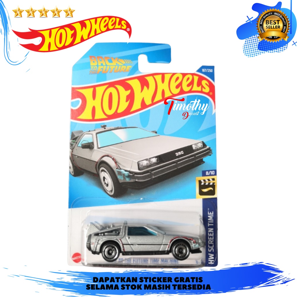 Hot Wheels Back To The Future BTTF Time Machine HW Screen Time Timothy