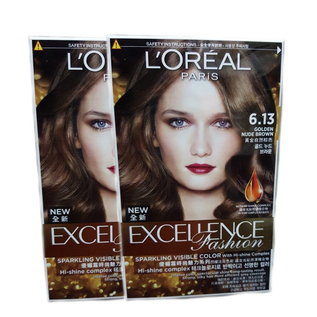 Loreal Excellence Fashion Golden Nude Brown X Qty Shopee