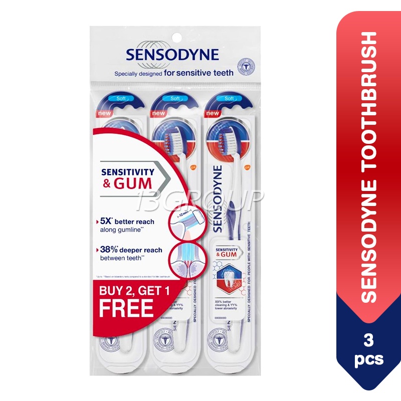 Sensodyne Sensitivity Gum Toothbrush Soft 3s Shopee Singapore