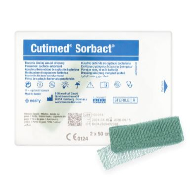 Cutimed Sorbact Ribbon Gauze Sterile Cm X Cm Unit Shopee Singapore