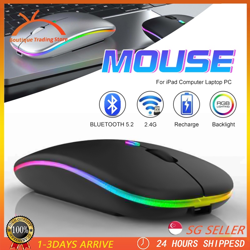 Wireless Mouse Bluetooth Mouse Ghz Wireless Optical Rechargeable