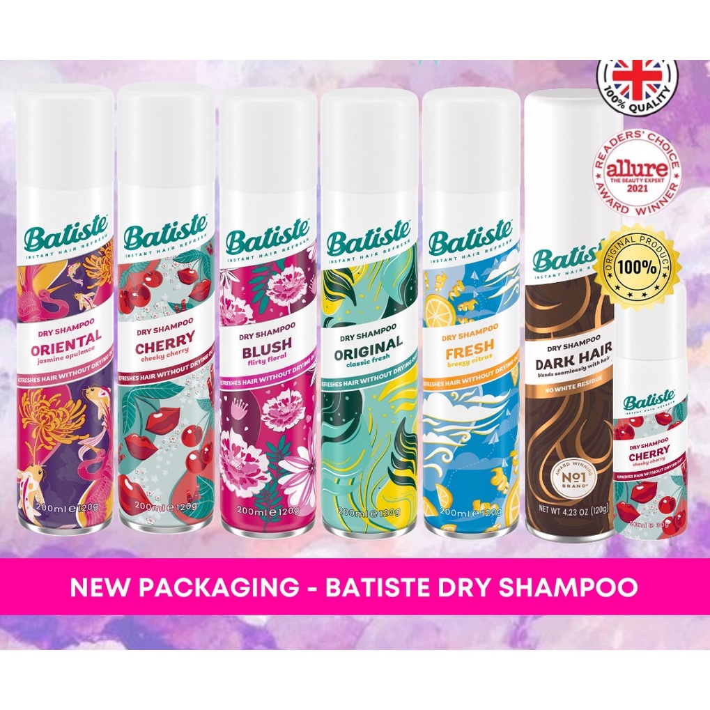 Batiste Instant Hair Refresh Dry Shampoo 200 Ml Shopee Singapore