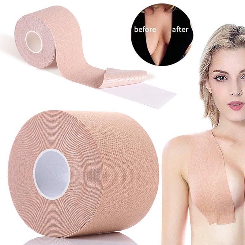 5 Meters 1 Roll Sticky Boob Tape Bra For Women Adhesive Invisible