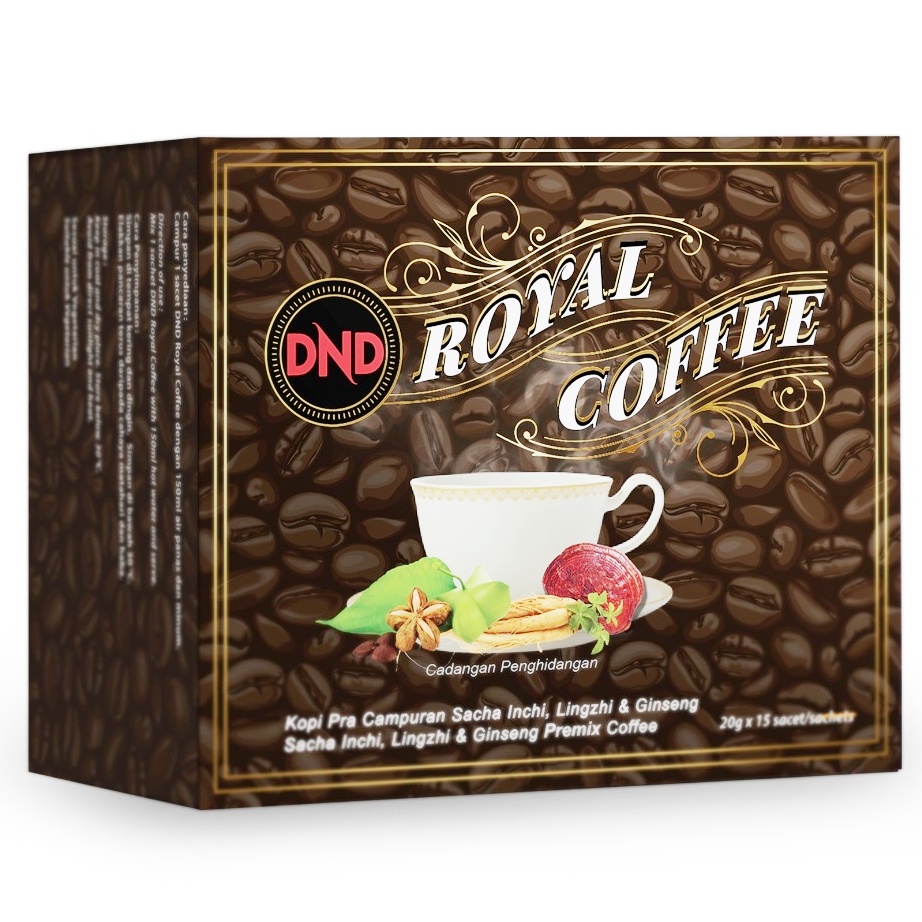 Official Store DND Royal Coffee 20G X 15 Sachets Zemvelo DND369 Sacha