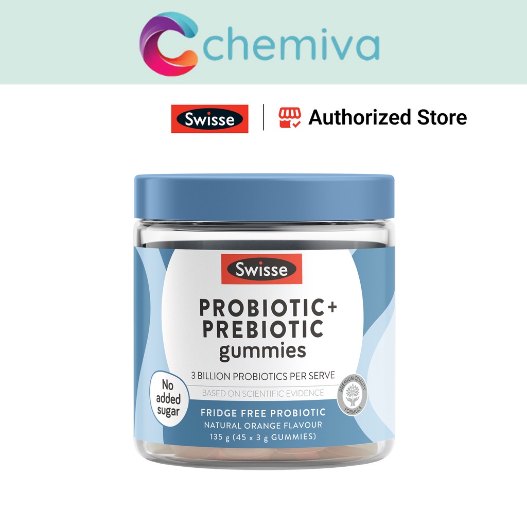 Fast Shipping Swisse Probiotic Prebiotic Gummies L Billion Cfu Of