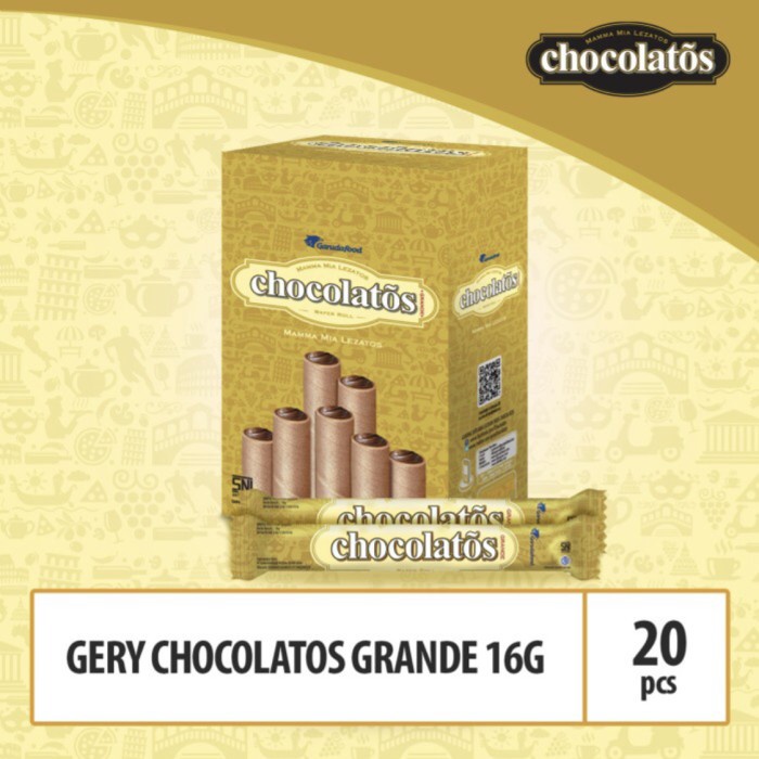 10000 Stick Chocolatos GRANDE Wafer Roll Chocolate Flavor 1BOX Contents