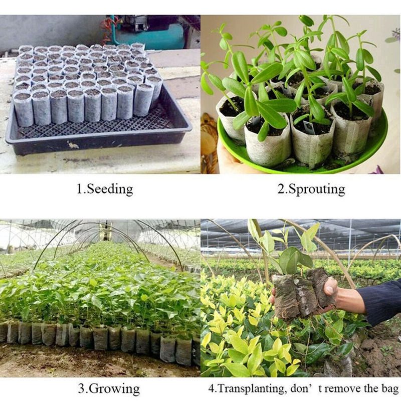 5SIZE Round Fabric Pots Plant Pouch Root Container Grow Bag Aeration Container 