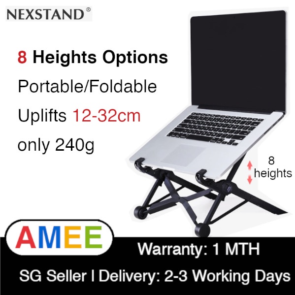 NEXSTAND K2 Laptop Stand Portable Adjustable EyeLevel Ergonomic Light