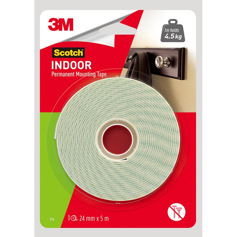 3M Scotch Crystal Clear Mounting Tape [CAT114 24MM x 5M] Shopee Singapore