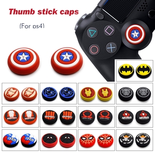 2PCS PS4 /PS5  Thumb Grip Caps Playstation4 Controller Joystick Cap Silicone Rubber Individual Thumb Caps