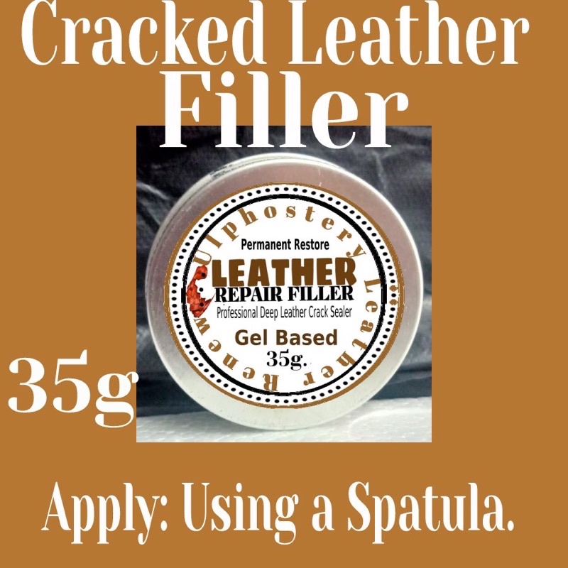 Leather Vinyl Repair Heavy Filler For Filling Holes Scuffs Cracking & Scratches 