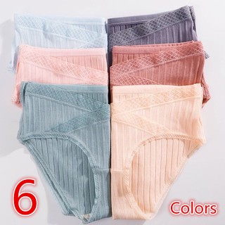 [Ready Stock] M-XXL Low Waist Maternity Panties 6 COLOR Soft Cotton Women Underwear 40-90 KG Can Wear Stretchable Comfortable Belly Stomach Support Prenatal Pregnant Postnatal Stretchable Lady Plus Size Brief Panty Undergarment