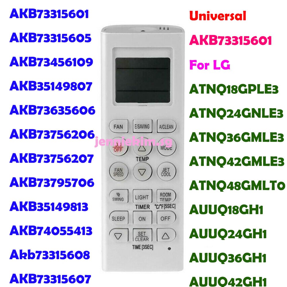 LG Air Conditioner Remote for popular LG Inverter wall air conditioner