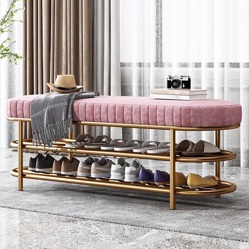 Shoe Rack With Seat Metal Shoe Bench Multilayer Shoe Rack Cabinet Home ...