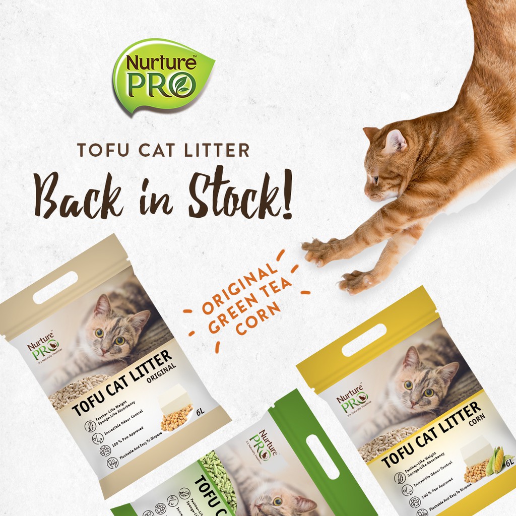 Nurture Pro Tofu Cat Litter (6L) X 6 Bags Shopee Singapore