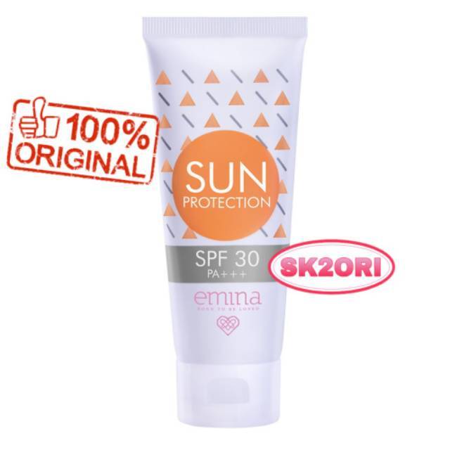 EMINA Sun Protection SPF 30 PA +++ 60ml / EMINA Sunblock Shopee Singapore