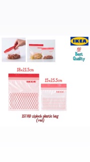 IKEA Zip Lock Plastic Bag | Beg Plastik Dengan Zipper Lock | Ziploc | Shopee Singapore