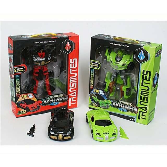 green robot transformers