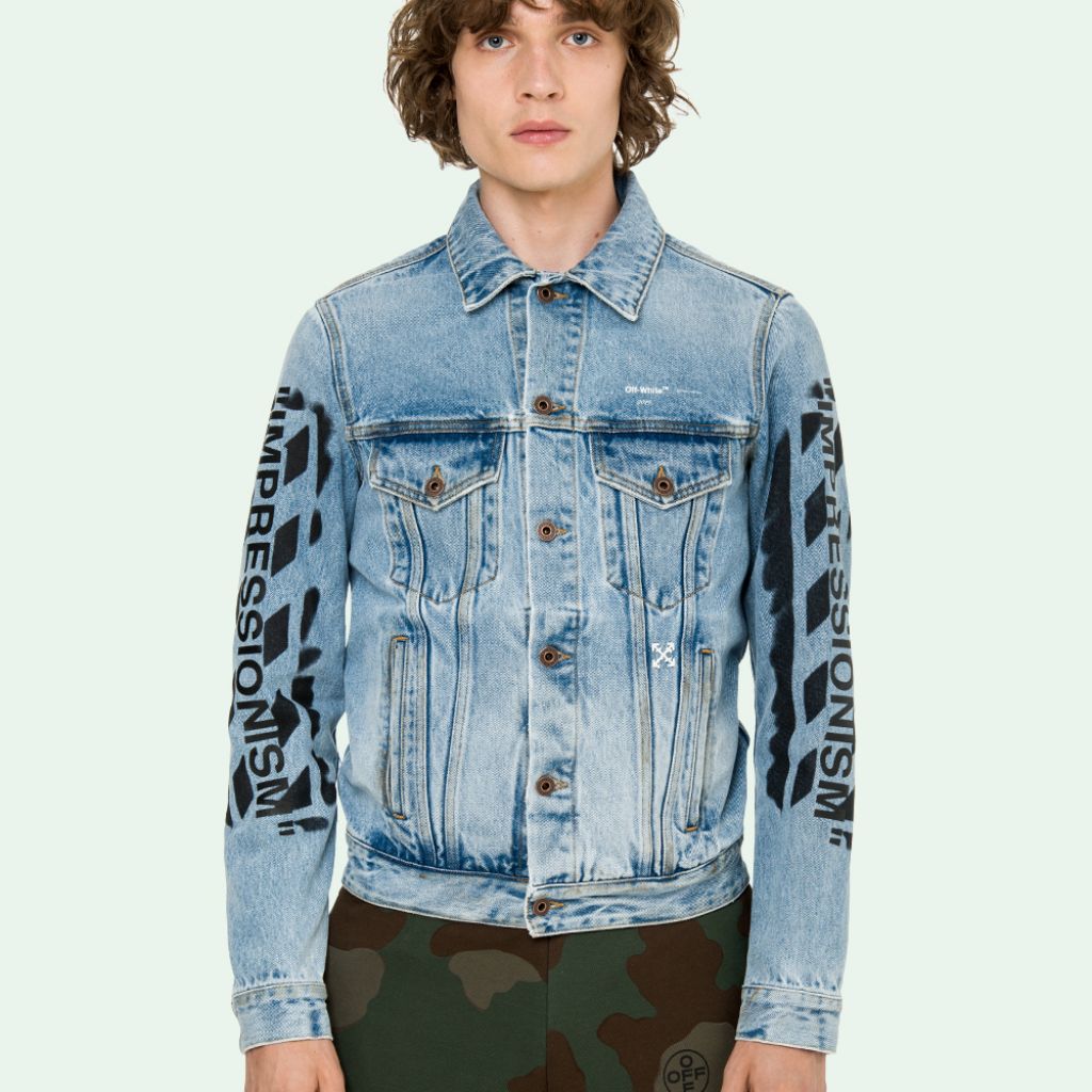 off white denim jacket impressionism