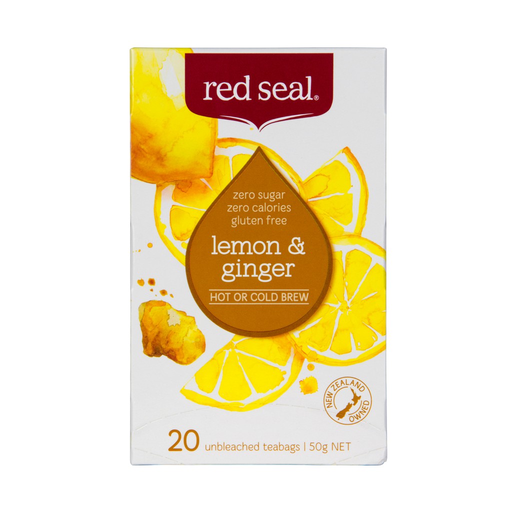 Bundle Of 2 Red Seal Lemon And Ginger Fruit Tea 20s By Optimo Foods