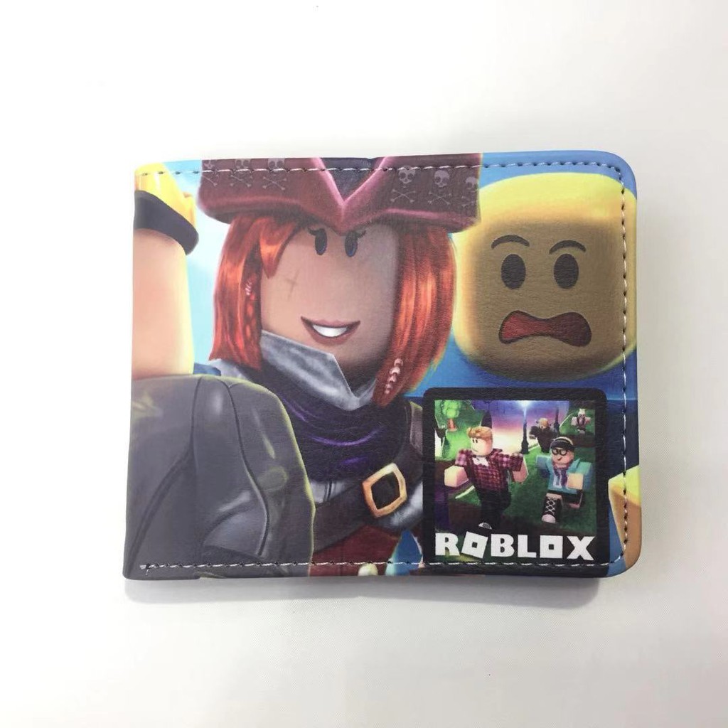 Virtual World Roblox Game Surrounding Short Wallet Student Men And Women Personality Pu Leather Wallet Shopee Singapore - roblox giant red head