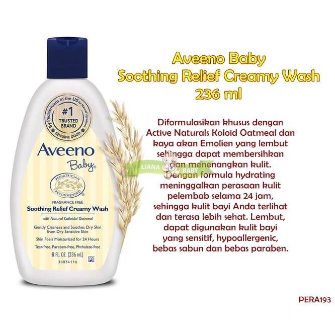 soothing relief creamy wash