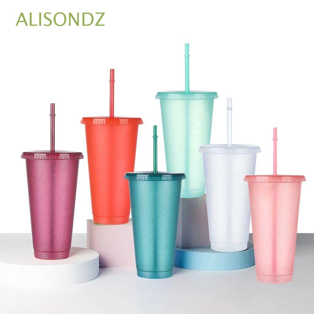 1 tumblers with straws