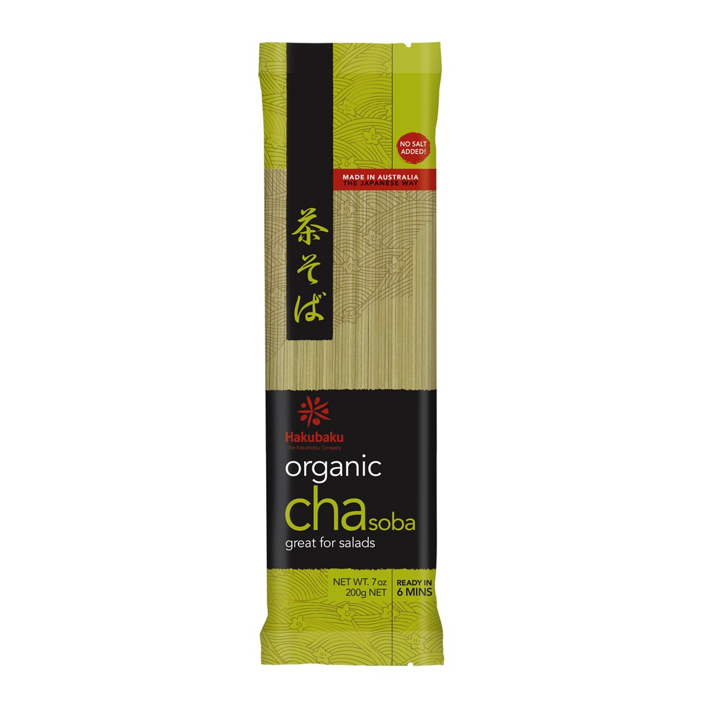 Hakubaku Organic Noodle Cha Soba 200g Halal Shopee Singapore