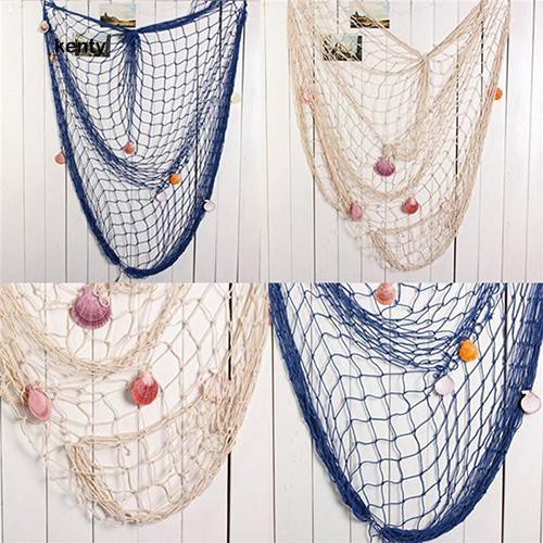 Kt Mediterranean Nautical Fishing Net Seaside Wall Beach Party