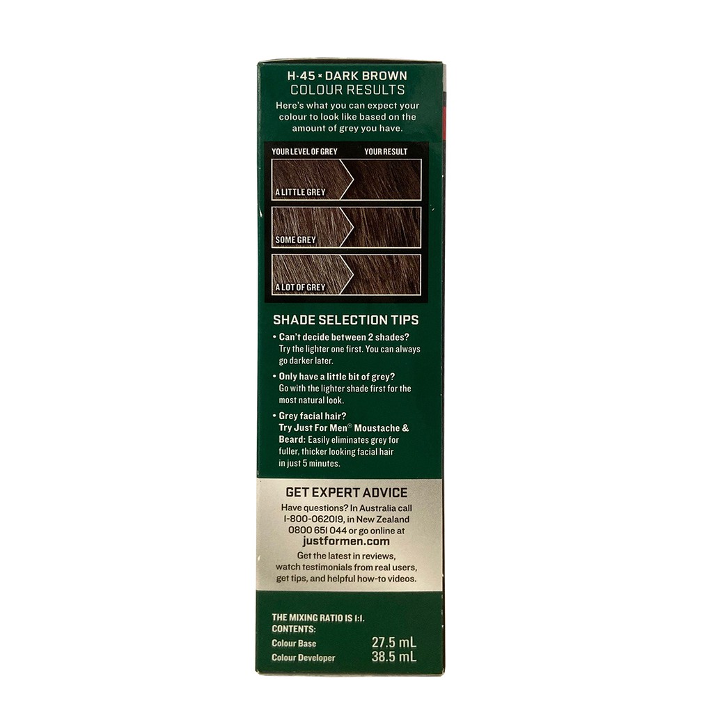 Just For Men Shampoo In Hair Color Dark Brown Shopee Singapore