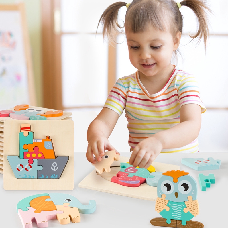 wooden puzzles for 1 year old