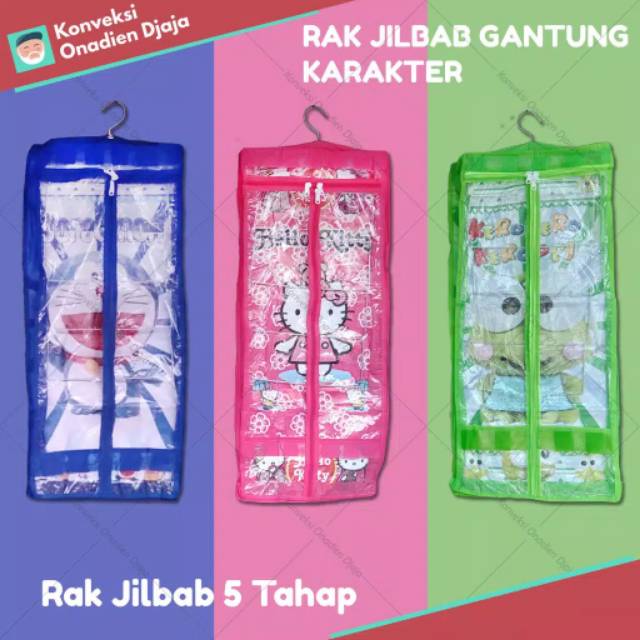 Character Hijab Rack / Character Hanging Hijab Rack / Character Hanging ...