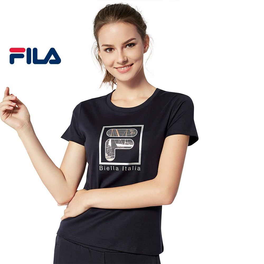 women's fila logo t shirt