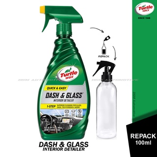 Turtle Wax Dash & Glass Interior Detailer - Repack / Motorcycle Car Dashboard Glass Cleaner