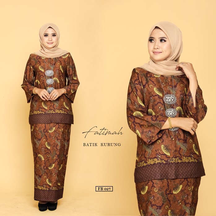 Lawarni Nafeesa Fatimah Batik Kedah Baju Kurung Moden Raya 2019 Part 5 Shopee Singapore