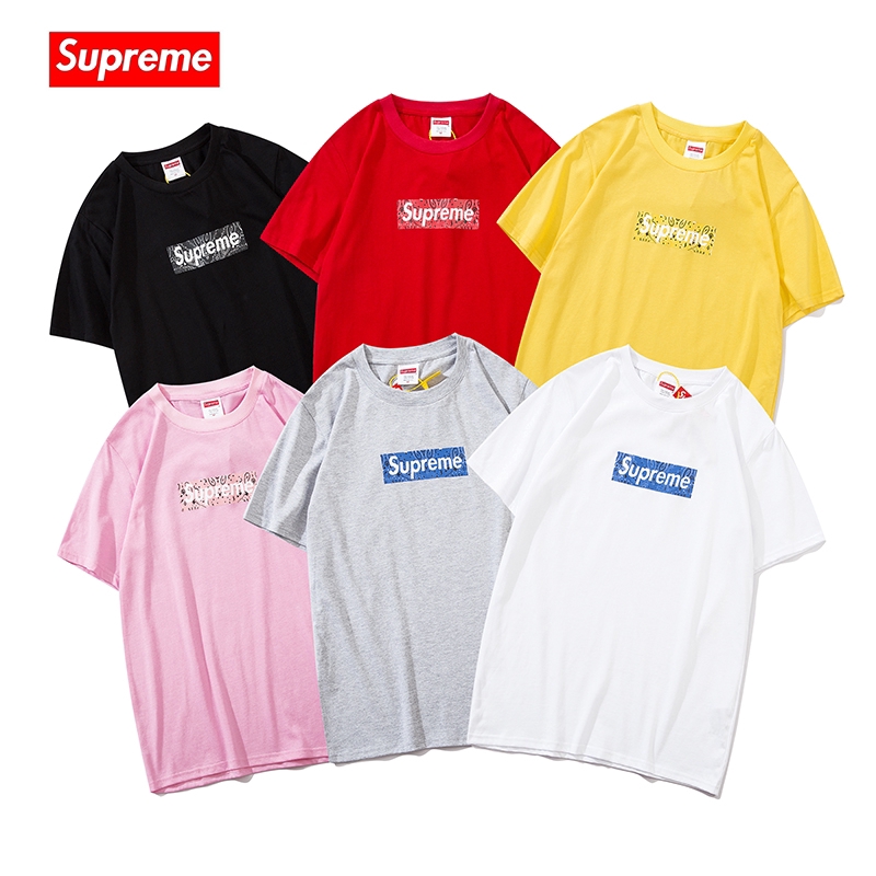 supreme print t shirt