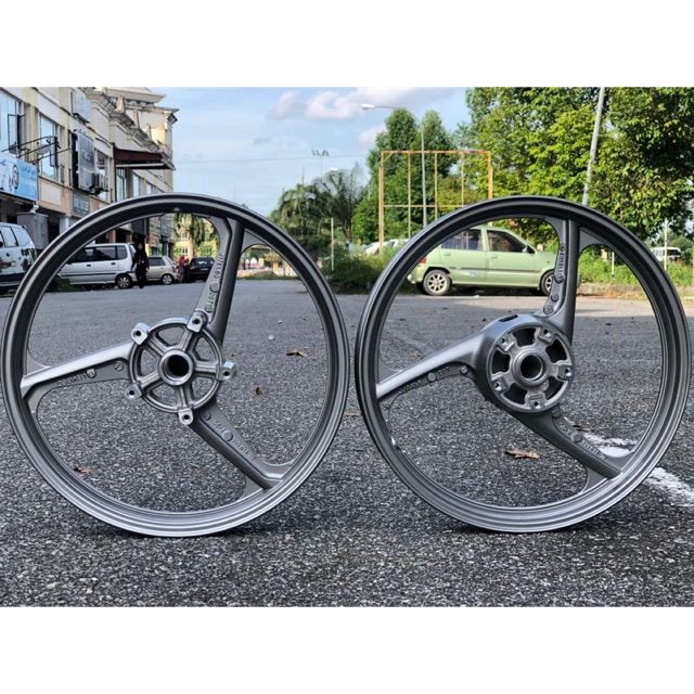 Y150 Ysuku Y15zr Y150 Sport Rim Cast Wheel Enkei 160 160x17 3 Batang Matt Black Silver Grey Pnp Shopee Singapore