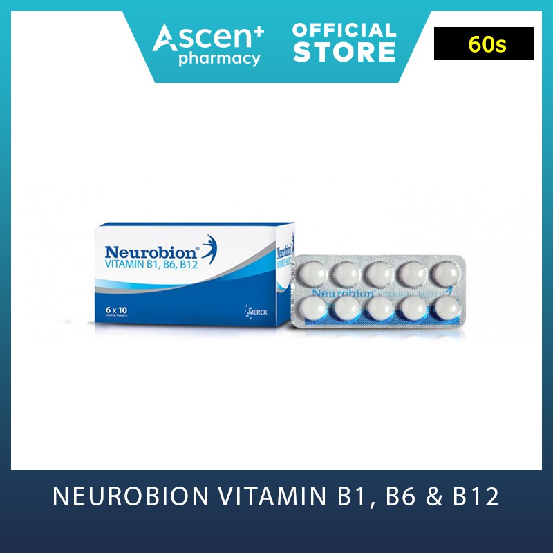 Malaysia] neurobion vitamin b1, b6 & b12 [60s] Shopee Singapore