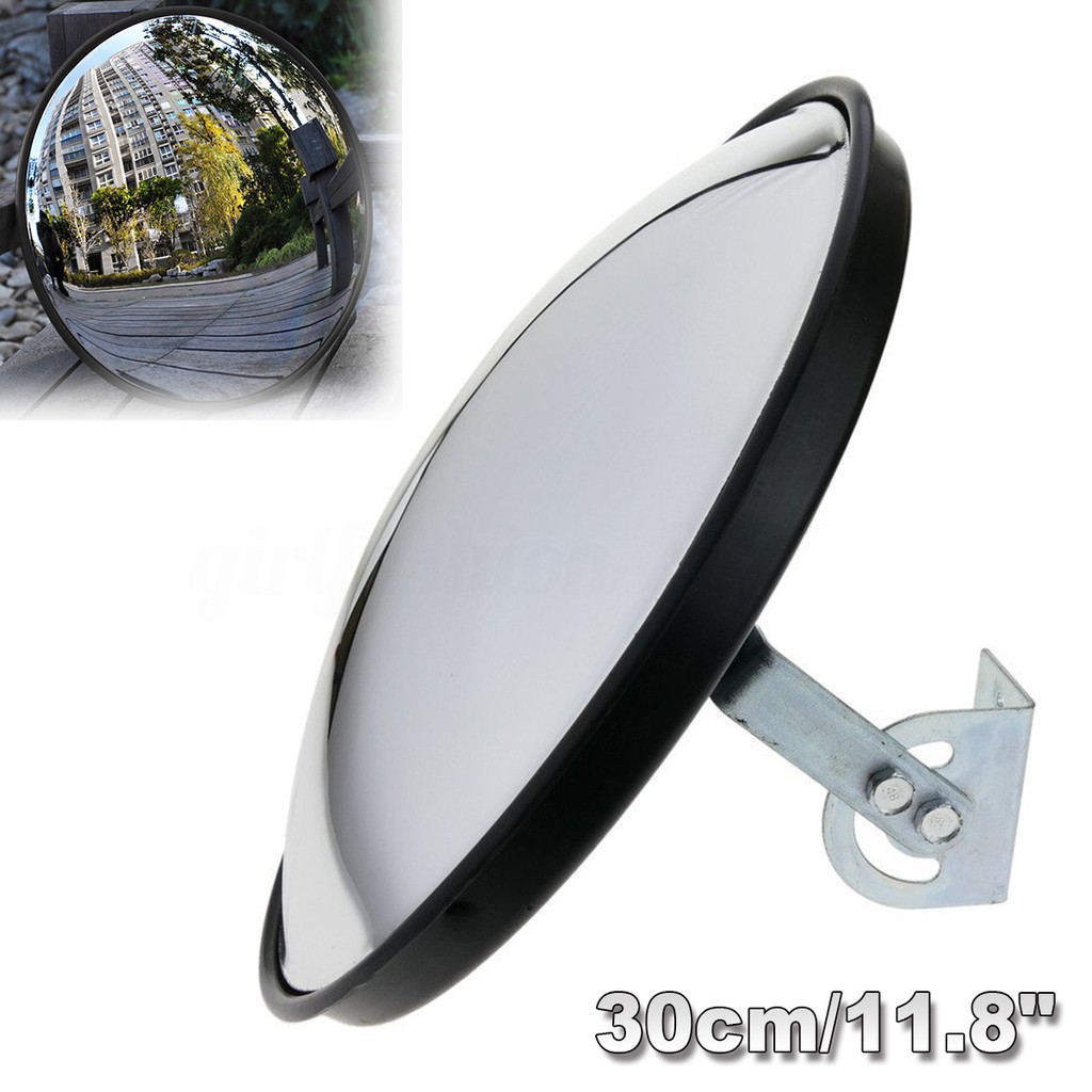 12" Convex Security Mirror Curved Safety Wide Angle Driveway Outdoor Christmas 