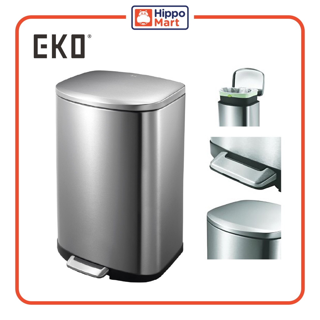 EKO DELLA EK9366 35L Pedal Waste Bin/Rubbish Bin/Trash Bin/Recycling